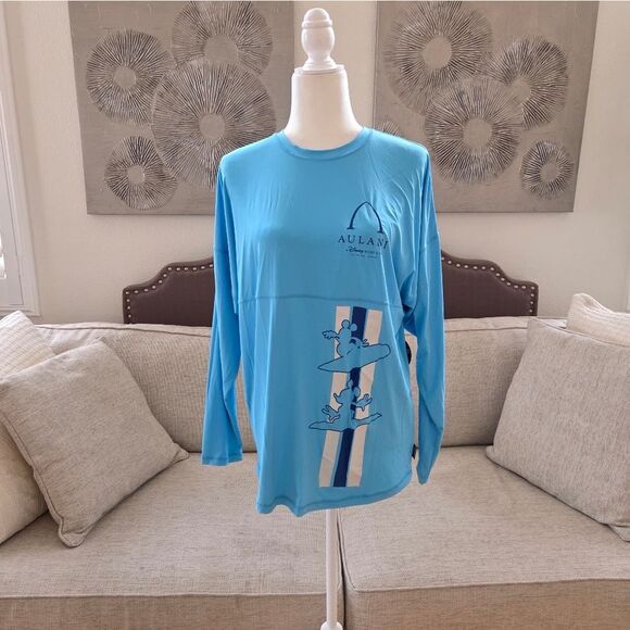 Disney Other - Disney Aulani  Spirit Jersey Mickey Mouse Rash Guard Swim Shirt Sz Sm